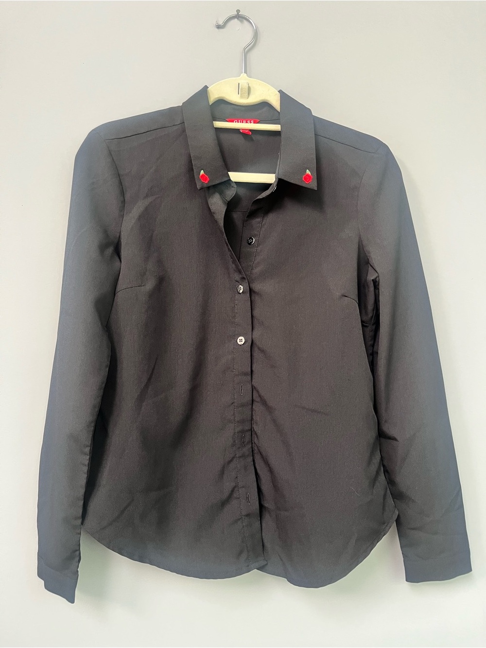 Vintage embroidered button-down